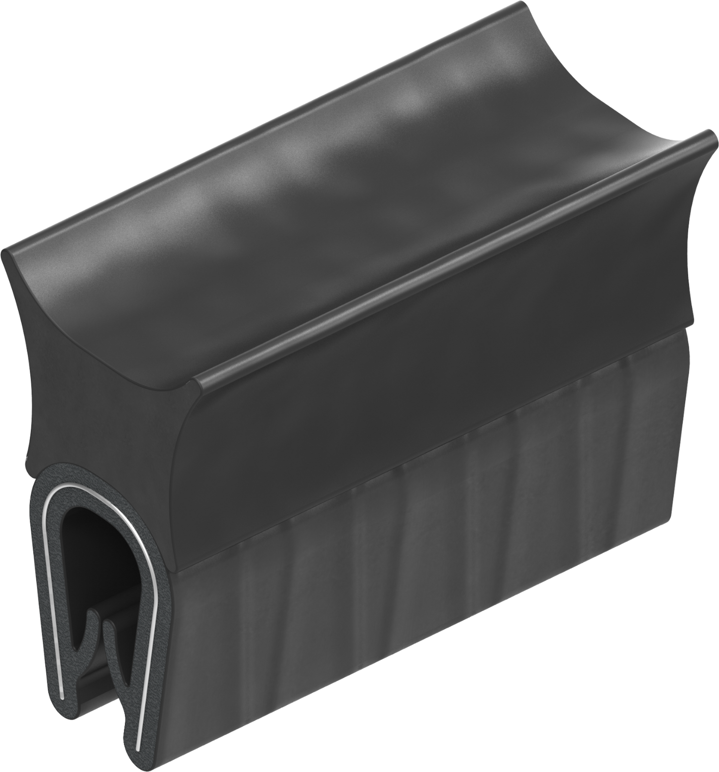 1 m Dichtungsprofil Dichtprofil Kantenschutz EPDM PVC schwarz KB 1 - 4mm 1C11-21