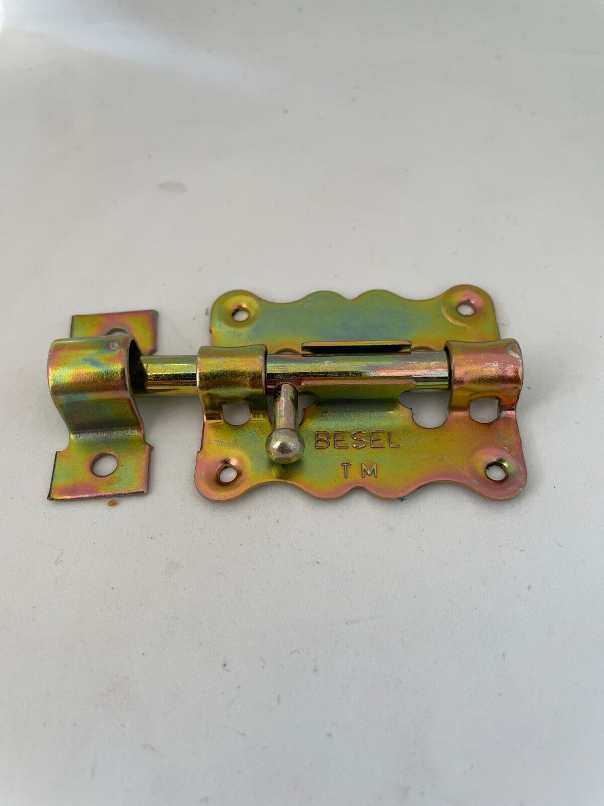 1x Türriegel Schieberiegel Bolzenriegel Riegel 70x40 mm gelb verzinkt 1C60-01