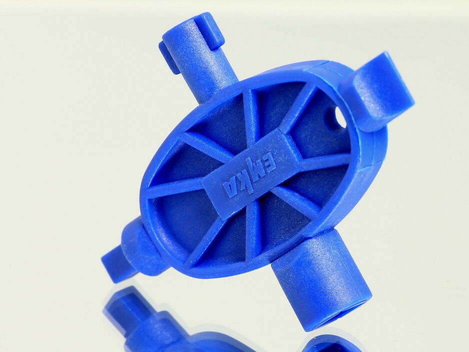 Universal Schlüssel Steckschlüssel 4-Kant DB 5 mm Schlitz Polyamid blau 1C04-48