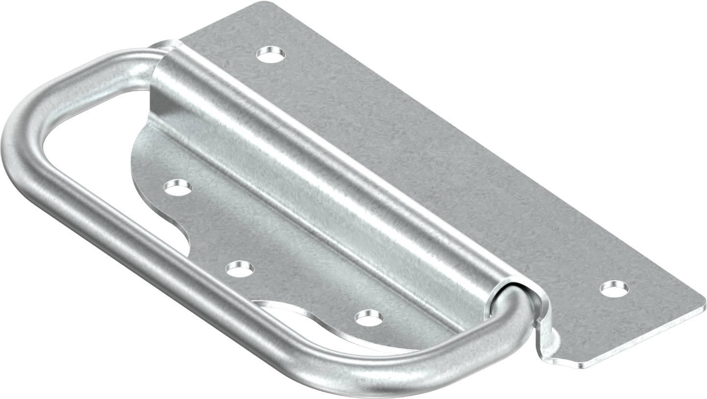 2x Haltegriff Tragegriff Kistengriff Handgriff 126x72 Stahl verzinkt 6C40-U12-JQ