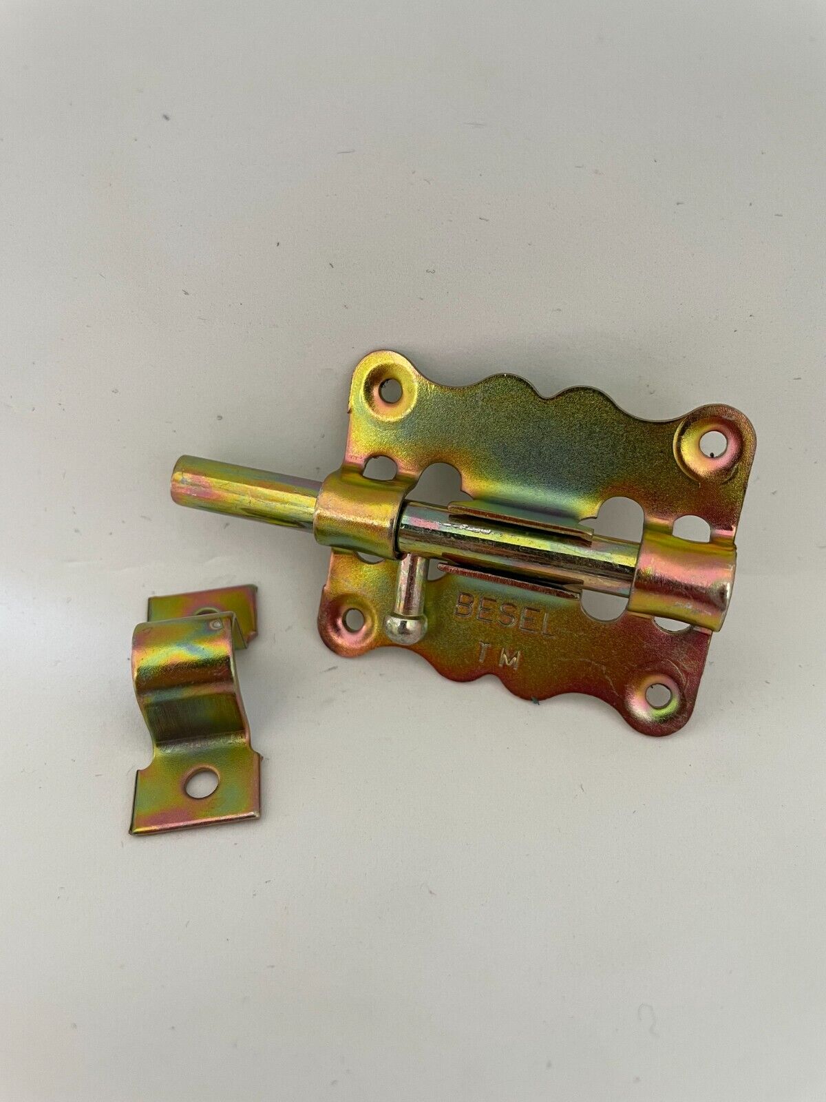 1x Türriegel Schieberiegel Bolzenriegel Riegel 70x40 mm gelb verzinkt 1C60-01
