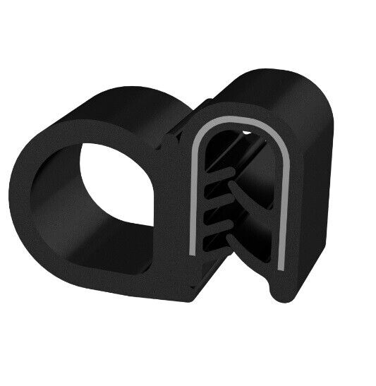 1m Dichtungsprofil Dichtprofil Kantenschutz EPDM PVC schwarz KB 1,-4mm 1C11-6018