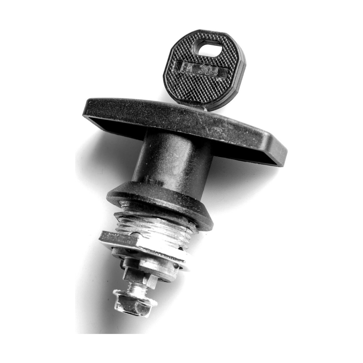 Cam lock, with T-handle, cam height 13 mm, lockable, die-cast zinc black (1C00-713)