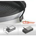 Moosgummiband selbstklebend EPDM, 10 × 3 mm, schwarz (1C16-13)