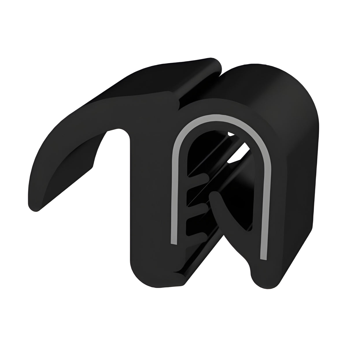 Klemmprofil mit Dichtkopf EPDM / PVC, Klemmbereich 1–3,5 mm, schwarz (1C11-6005)