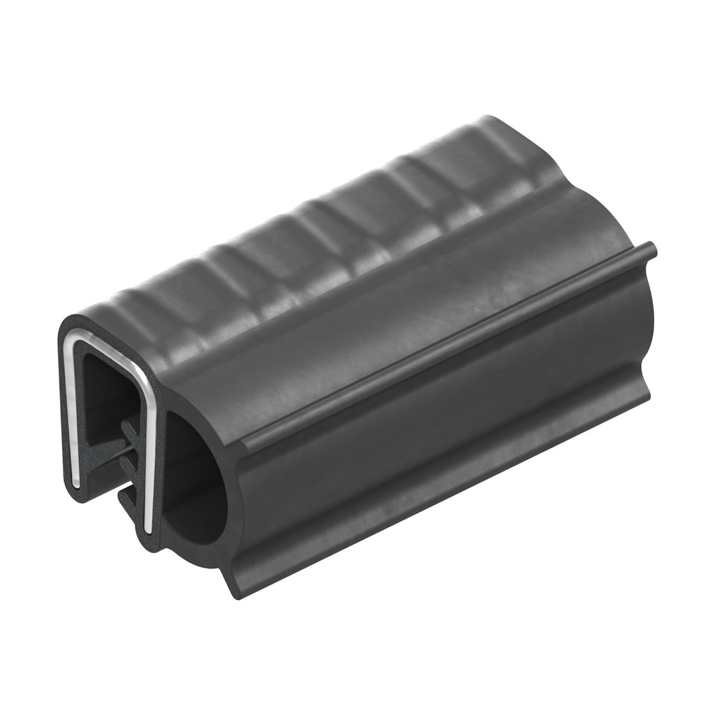 Klemmprofil mit Dichtkopf EPDM, Klemmbereich 1–3,5 mm, schwarz (1C11-06)