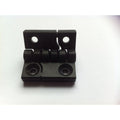 Surface-mounted hinge, 40 × 40 mm, plastic black (1C56-U66)