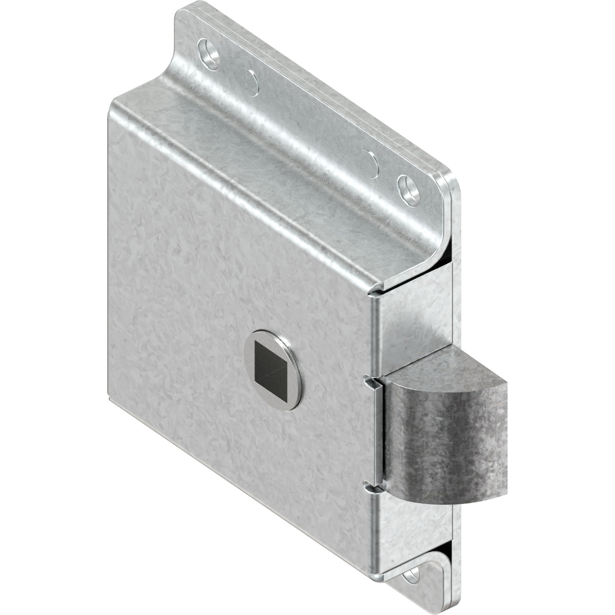 Latch lock (spring bolt), square 8 mm, steel blue (1C34-U01) – view 2