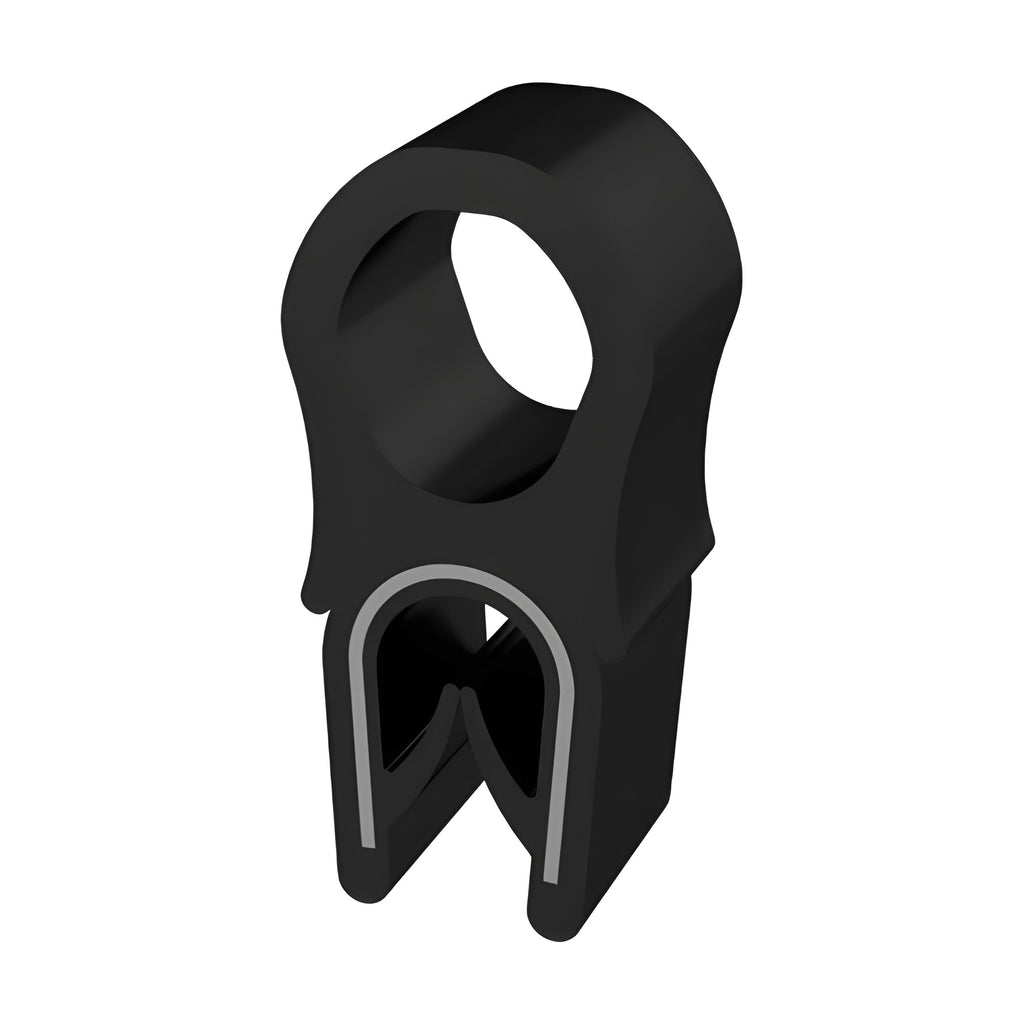 Klemmprofil mit Dichtkopf EPDM / PVC, Klemmbereich 1–4 mm, schwarz (1C11-6011)
