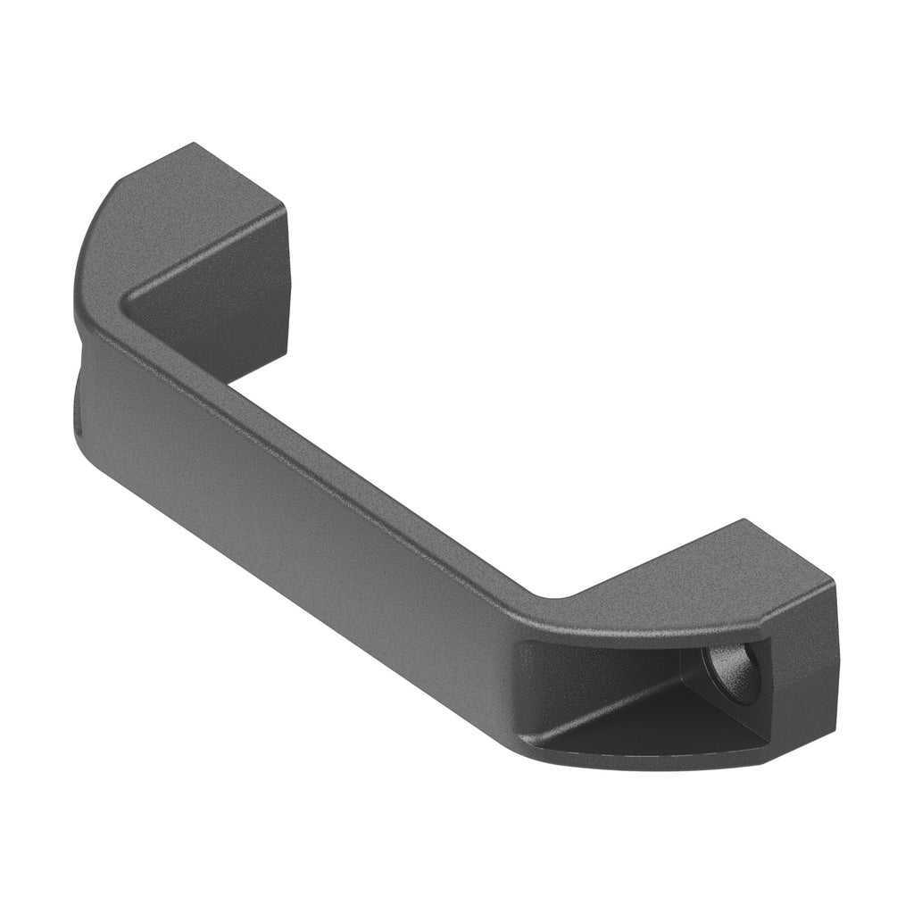 Pull handle, hole spacing 122 mm, for M5 countersunk screws or blind rivets, plastic black (1C95-06) – view 4