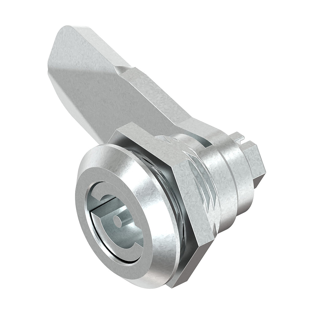 Cam lock, double bit 3 mm, cam height 18 mm, die-cast zinc chrome-plated (1C00-518)