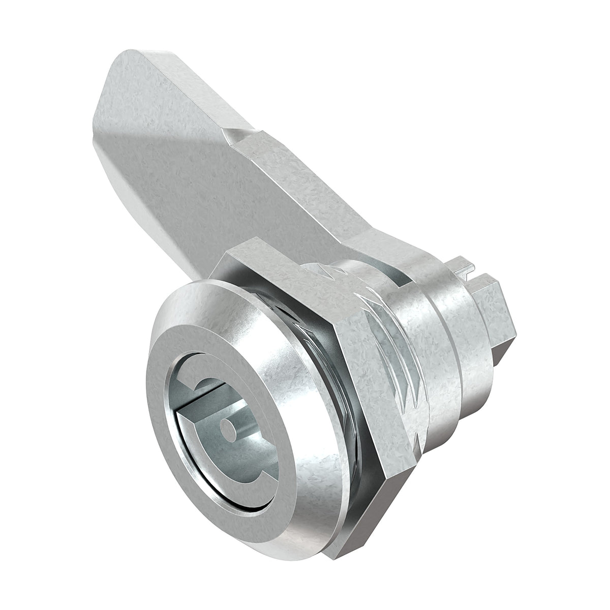 Cam lock, double bit 3 mm, cam height 18 mm, die-cast zinc chrome-plated (1C00-518)