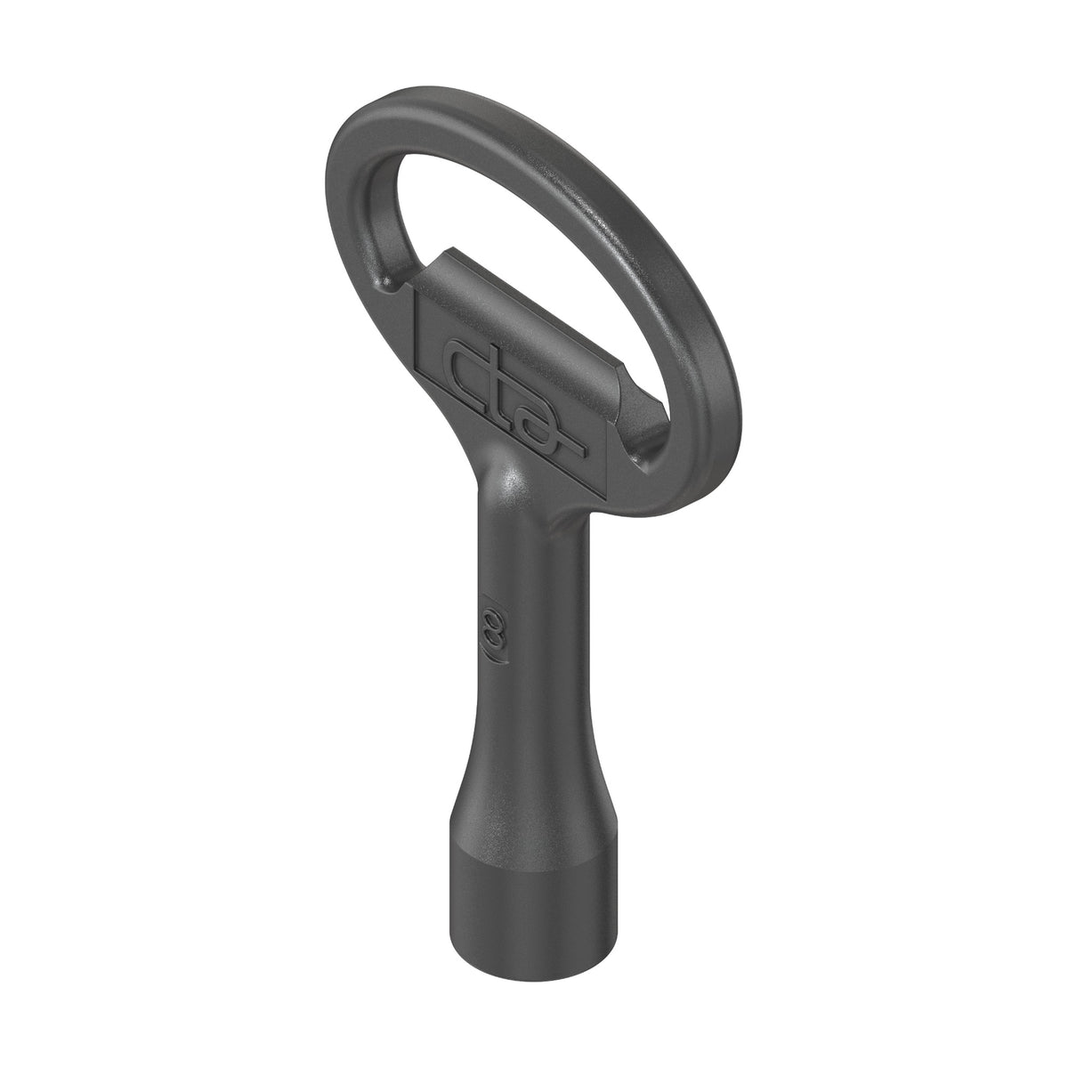 Triangle key, 8 mm, die-cast zinc black (1C04-04)