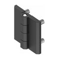 Anschraubscharnier, 50 × 50 mm, Zink-Druckguss schwarz (1C56-U08)