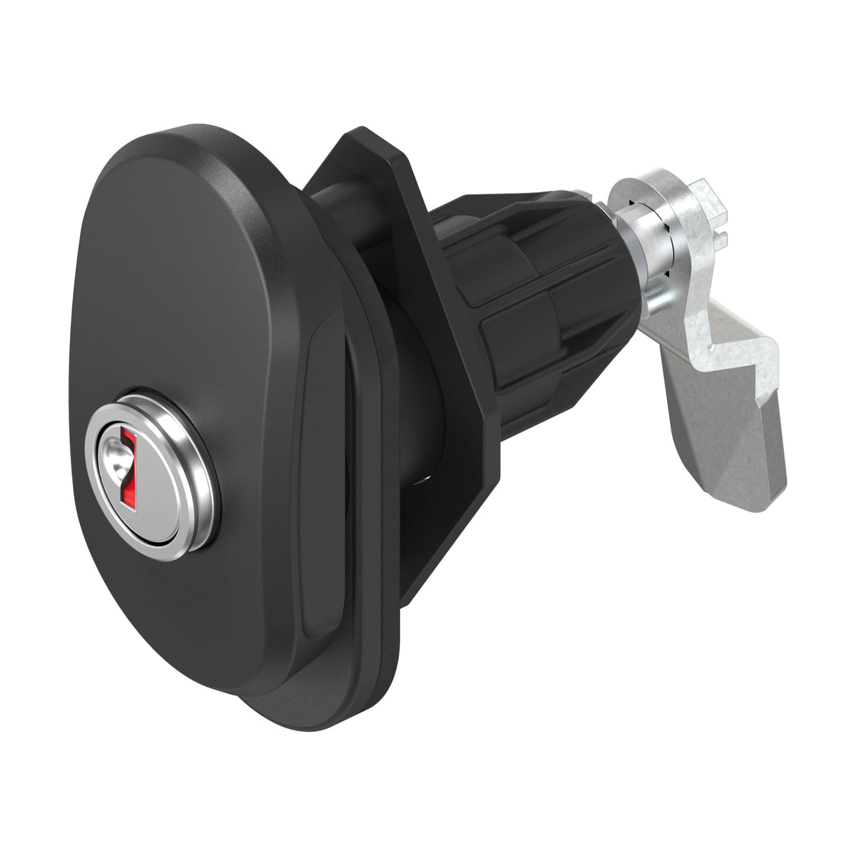 Compression cam lock, Rotary compression latch for flaps, plastic black (1C00-85350)