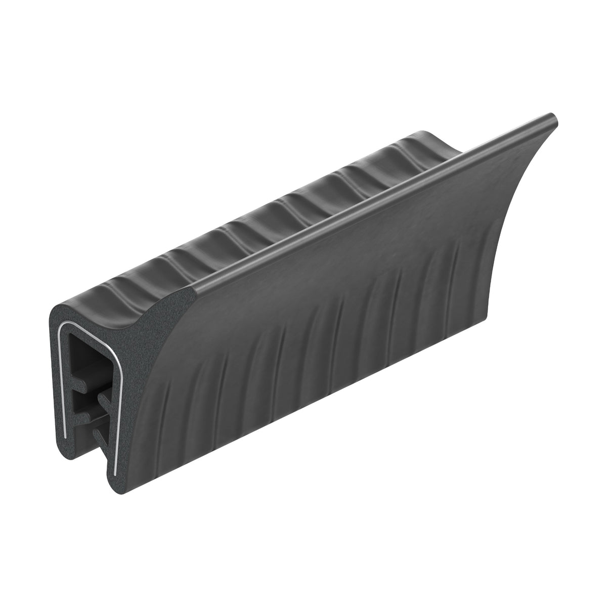 Klemmprofil mit Dichtkopf EPDM, Klemmbereich 0,5–2 mm (1C11-44)