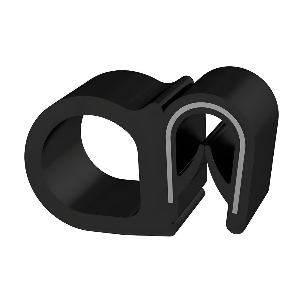 Klemmprofil mit Dichtkopf EPDM / PVC, Klemmbereich 1–4 mm, schwarz (1C11-6009)