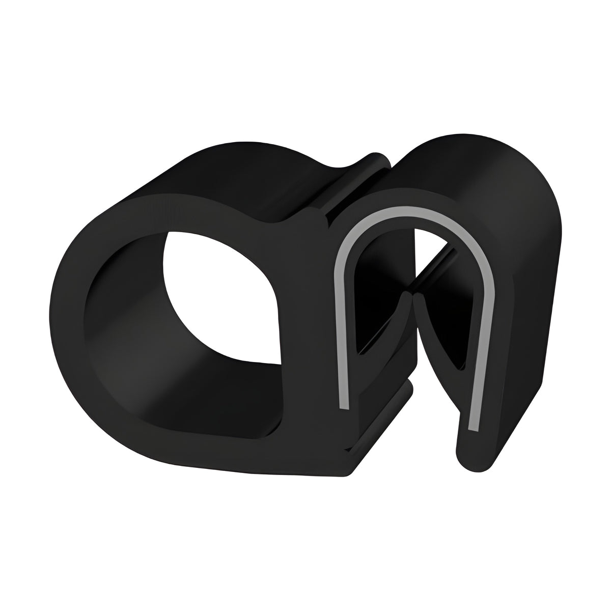 Klemmprofil mit Dichtkopf EPDM / PVC, Klemmbereich 1–4 mm, schwarz (1C11-6009)