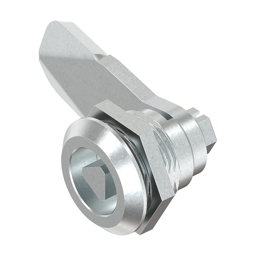 Cam lock, triangle 8 mm, cam height 18 mm, die-cast zinc chrome-plated (1C00-418)