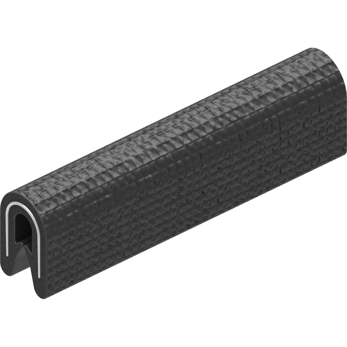 PVC edge protection profile, clamping range 1 mm, black (1C10-03) – view 3