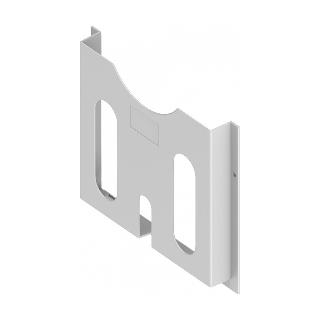 Schaltplantasche DIN A4, selbstklebend oder schraubbar, Polystyrol lichtgrau (RAL 7035) (1C13-U1)
