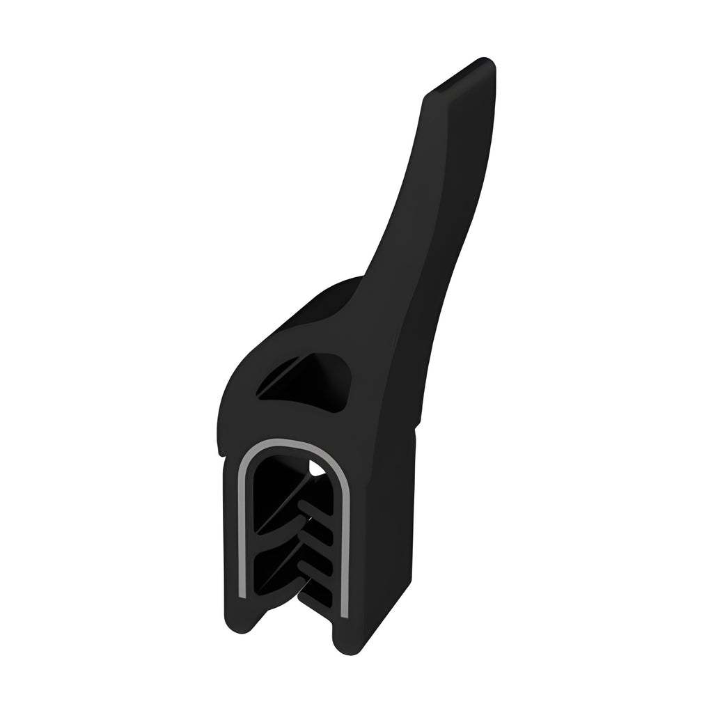 Klemmprofil mit Dichtkopf EPDM / PVC, Klemmbereich 1,5–3,5 mm, schwarz (1C11-6030)
