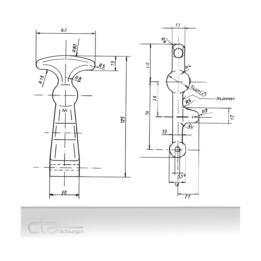 Haubenhalter (Spanngummi), 125 mm, 2 Stück, EPDM schwarz (1C70-9532) – Ansicht 2