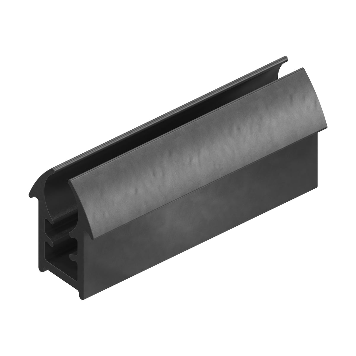 Fensterführungsprofil EPDM, Scheibe 3–4 mm, schwarz (1C38-16)