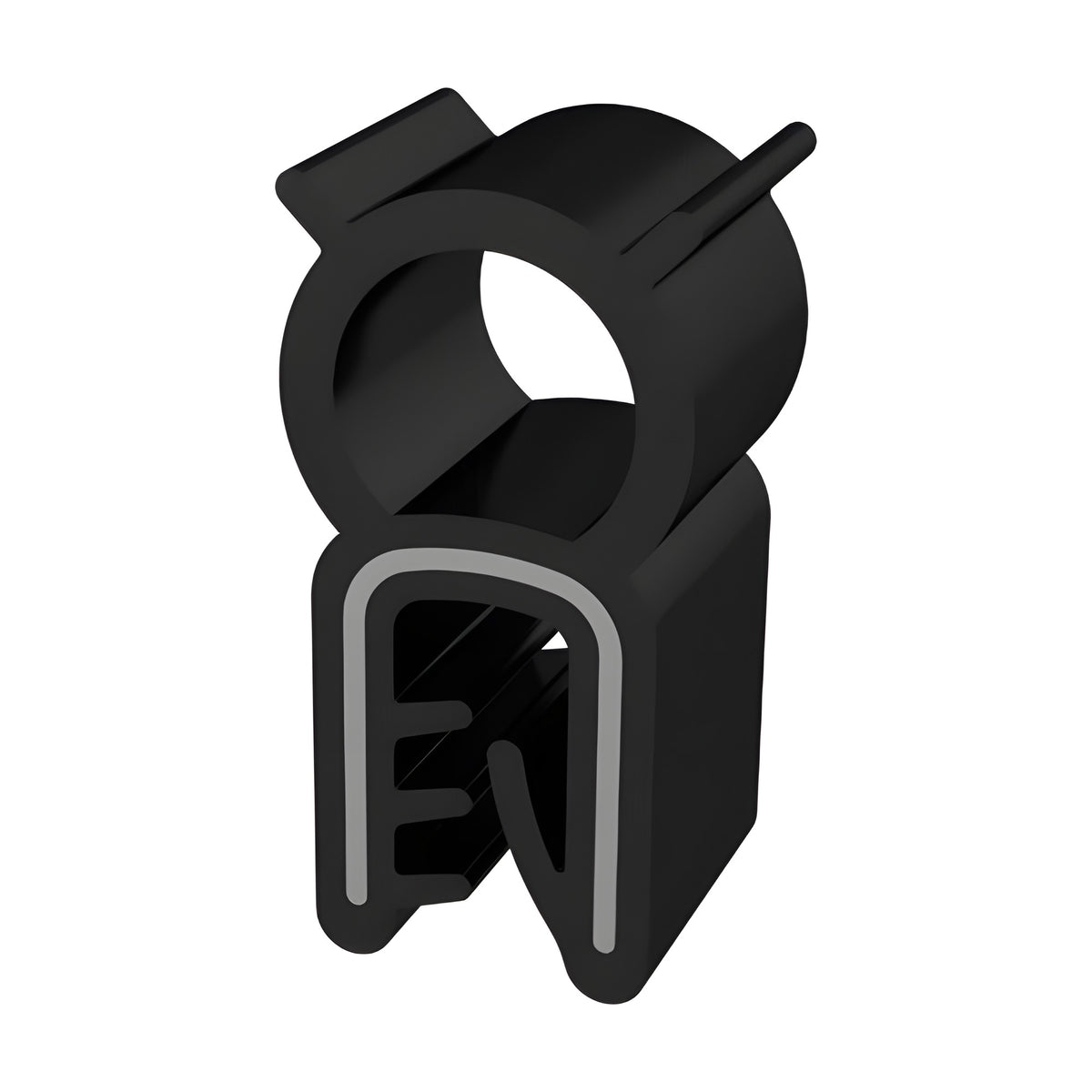 Klemmprofil mit Dichtkopf EPDM / PVC, Klemmbereich 1–3 mm, schwarz (1C11-7009)