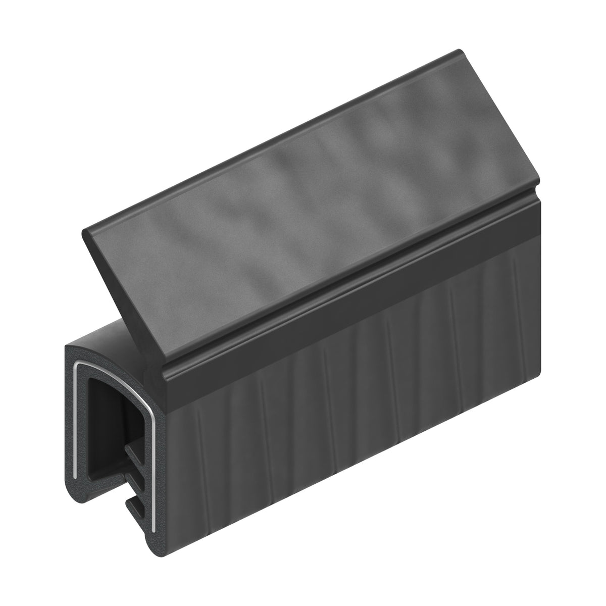 Klemmprofil mit Dichtkopf EPDM, Klemmbereich 1–3 mm, schwarz (1C11-37)