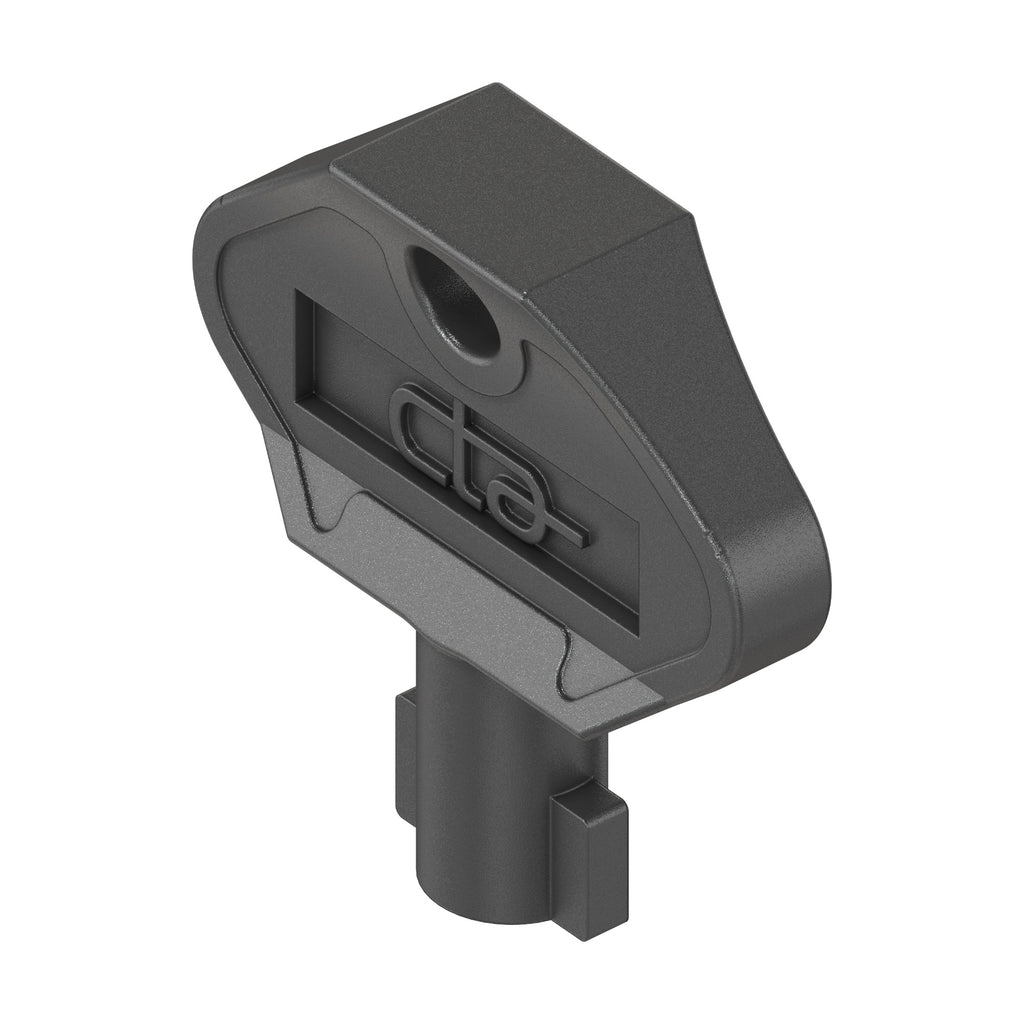 Double-bit key, 3 mm, plastic black (1C04-34)