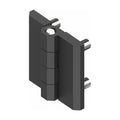 Anschraubscharnier, 60 × 60 mm, Zink-Druckguss schwarz (1C56-U12)