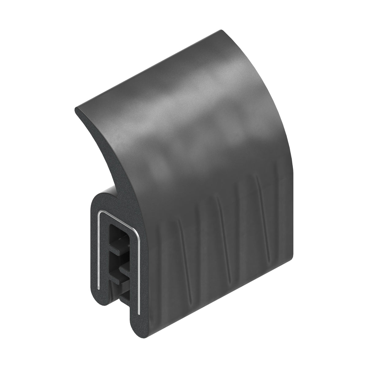 Klemmprofil mit Dichtkopf EPDM, Klemmbereich 1–3 mm, schwarz (1C11-29)