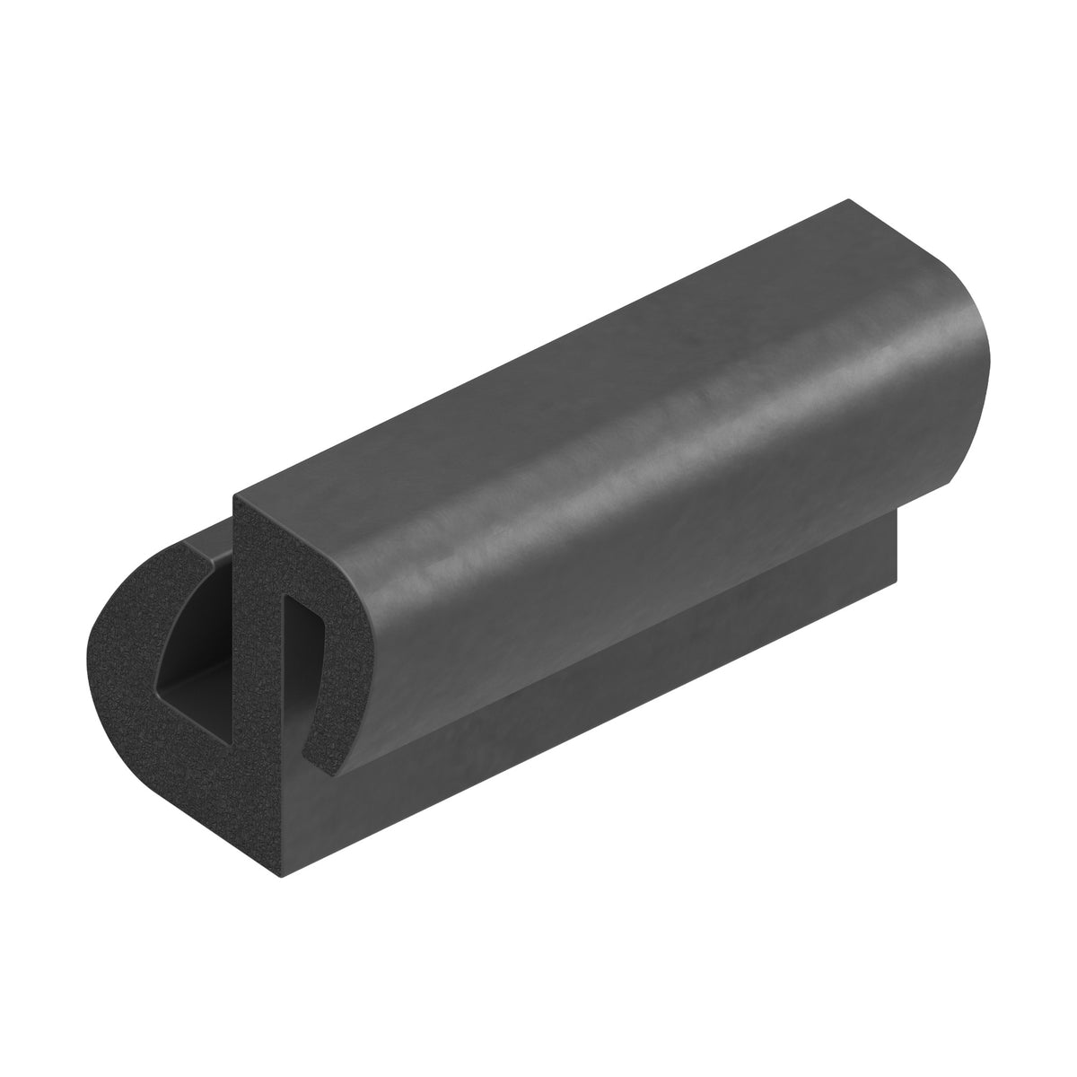 Fensterprofil EPDM, Blech 2 mm, Scheibe 4 mm, schwarz (1C74-01)