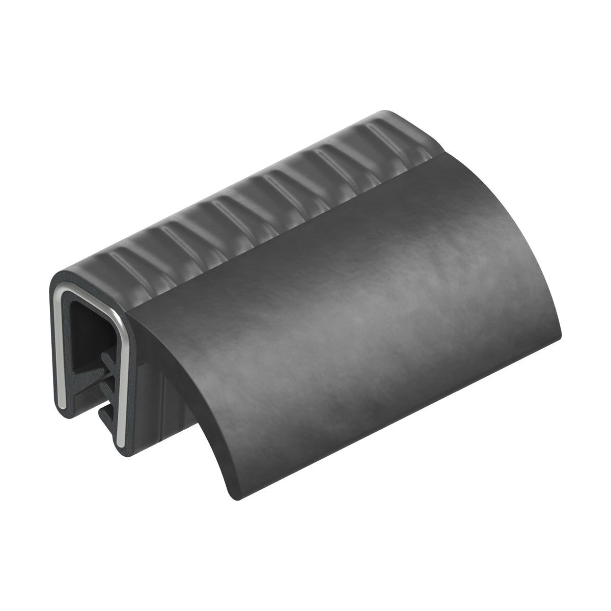 Klemmprofil mit Dichtkopf EPDM, Klemmbereich 1–3,5 mm, schwarz (1C11-08)