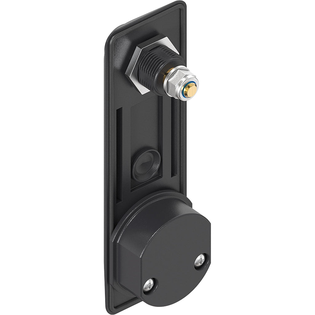 Swing handle, short, for 40 mm profile half cylinder, plastic black (1107-U158)