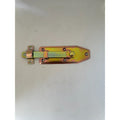 Schieberiegel, 110 × 35 mm, Flachbolzen 13 × 3 mm, Stahl gelb verzinkt (1C60-03)