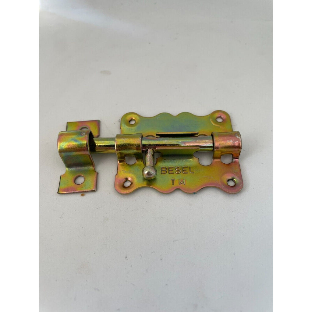 Schieberiegel, 70 × 40 mm, Bolzen Ø 7 mm, Stahl gelb verzinkt (1C60-01) – Ansicht 2