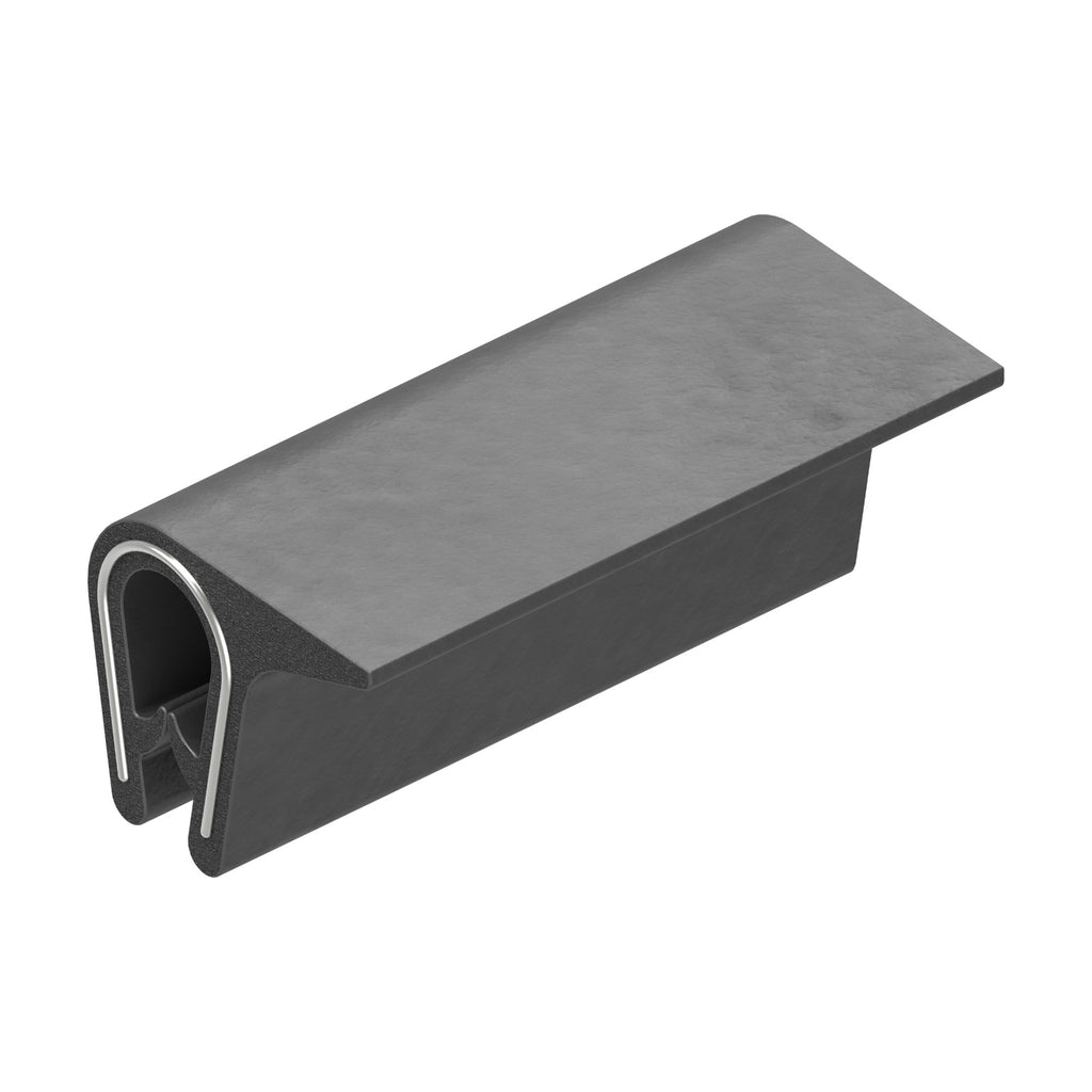 Kantenschutzprofil mit Stahlkern PVC, Klemmbereich 1–3 mm, anthrazit (1C10-09)