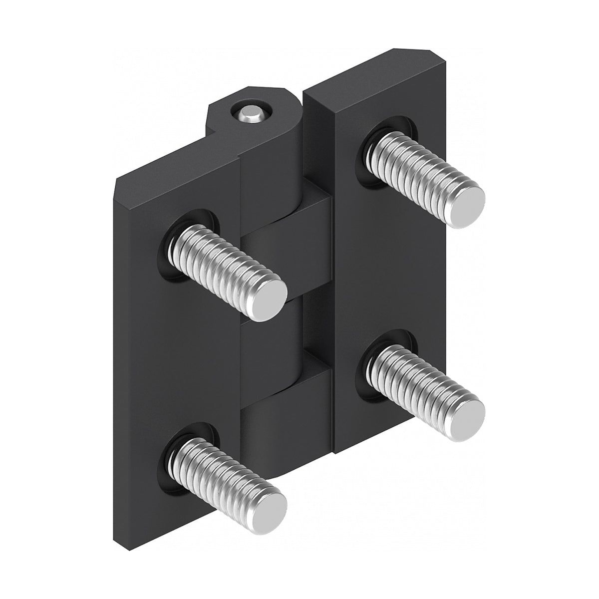 Surface-mounted hinge, 50 × 50 mm, die-cast zinc black (1C56-U08) – view 2