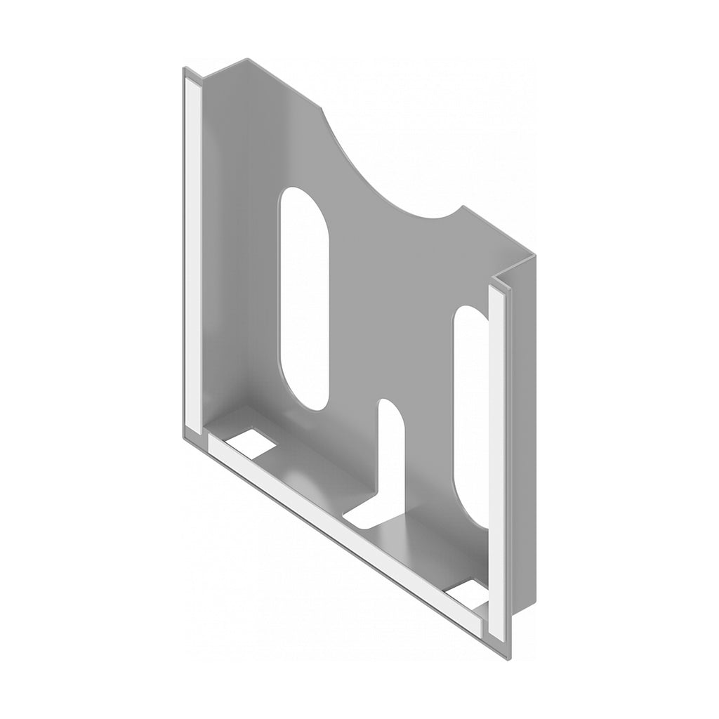 Schaltplantasche DIN A4, selbstklebend oder schraubbar, Polystyrol lichtgrau (RAL 7035) (1C13-U1) – Ansicht 2