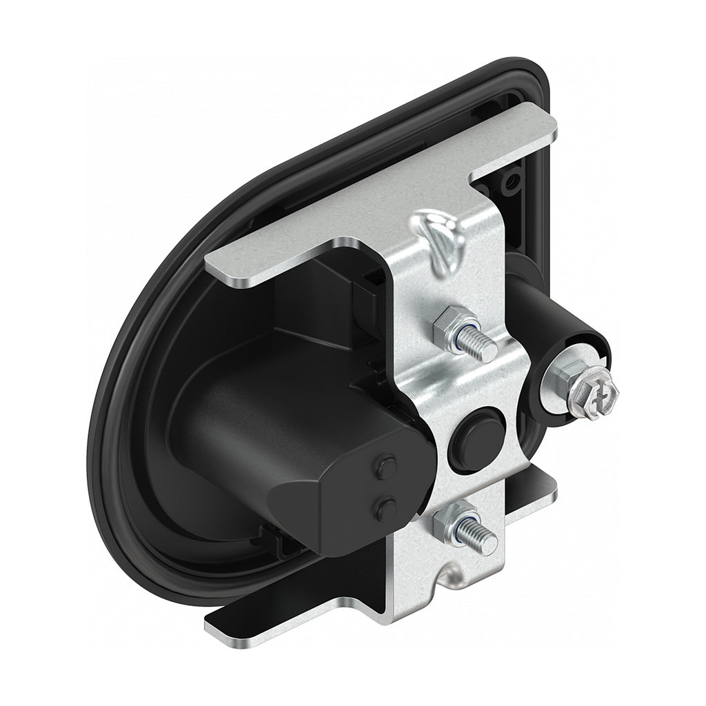 Recessed T-handle paddle latch with key, die-cast zinc black (1130-U15) – view 2