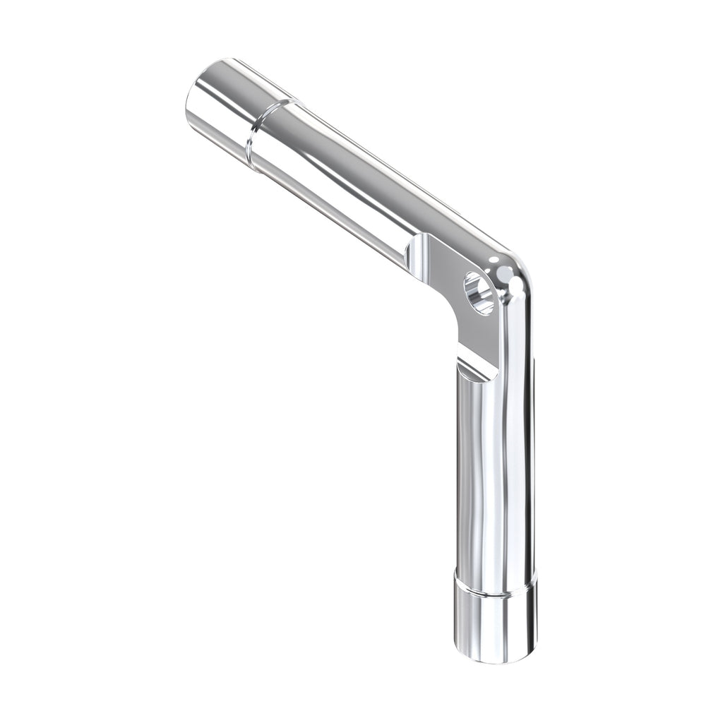 Double key, 8 mm triangle / 8 mm square, die-cast zinc chrome-plated (1C04-32)