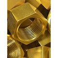 Hex nut, M20 × 1.5, anodised, 15 mm high, aluminium gold anodised (8900-S225)