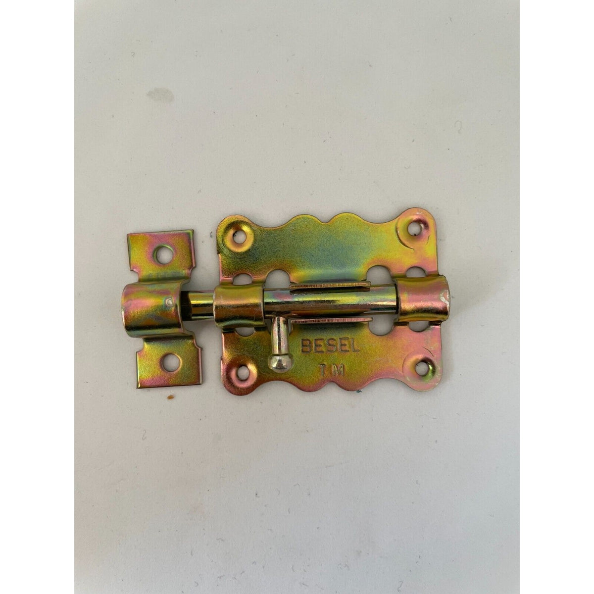 Schieberiegel, 70 × 40 mm, Bolzen Ø 7 mm, Stahl gelb verzinkt (1C60-01) – Ansicht 3