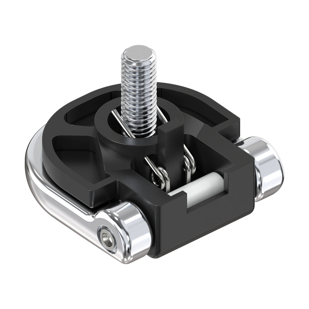 Lashing ring with recess, approx. 46 × 47 mm, M8 screw, die-cast zinc chrome-plated (5288-SU800) – view 3