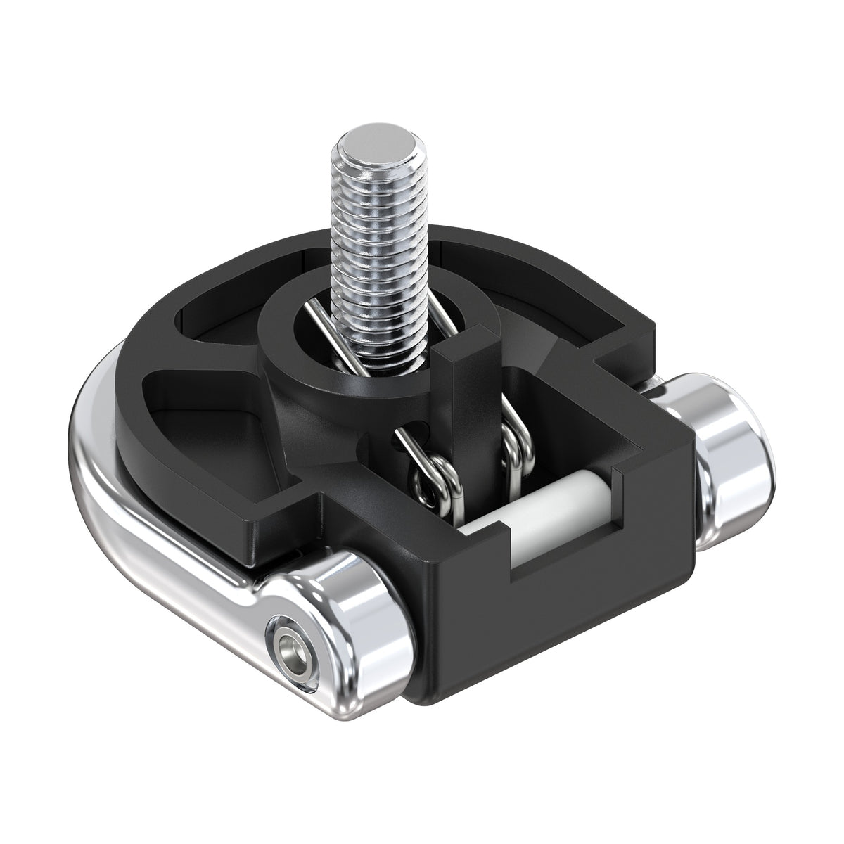 Lashing ring with recess, approx. 46 × 47 mm, M8 screw, die-cast zinc chrome-plated (5288-SU800) – view 3