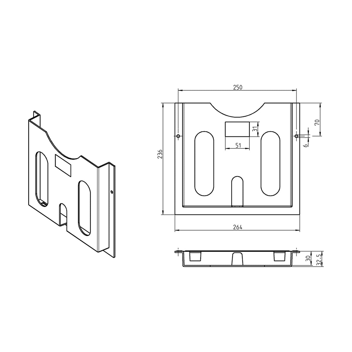 Schaltplantasche DIN A4, selbstklebend oder schraubbar, Polystyrol lichtgrau (RAL 7035) (1C13-U1) – Ansicht 3
