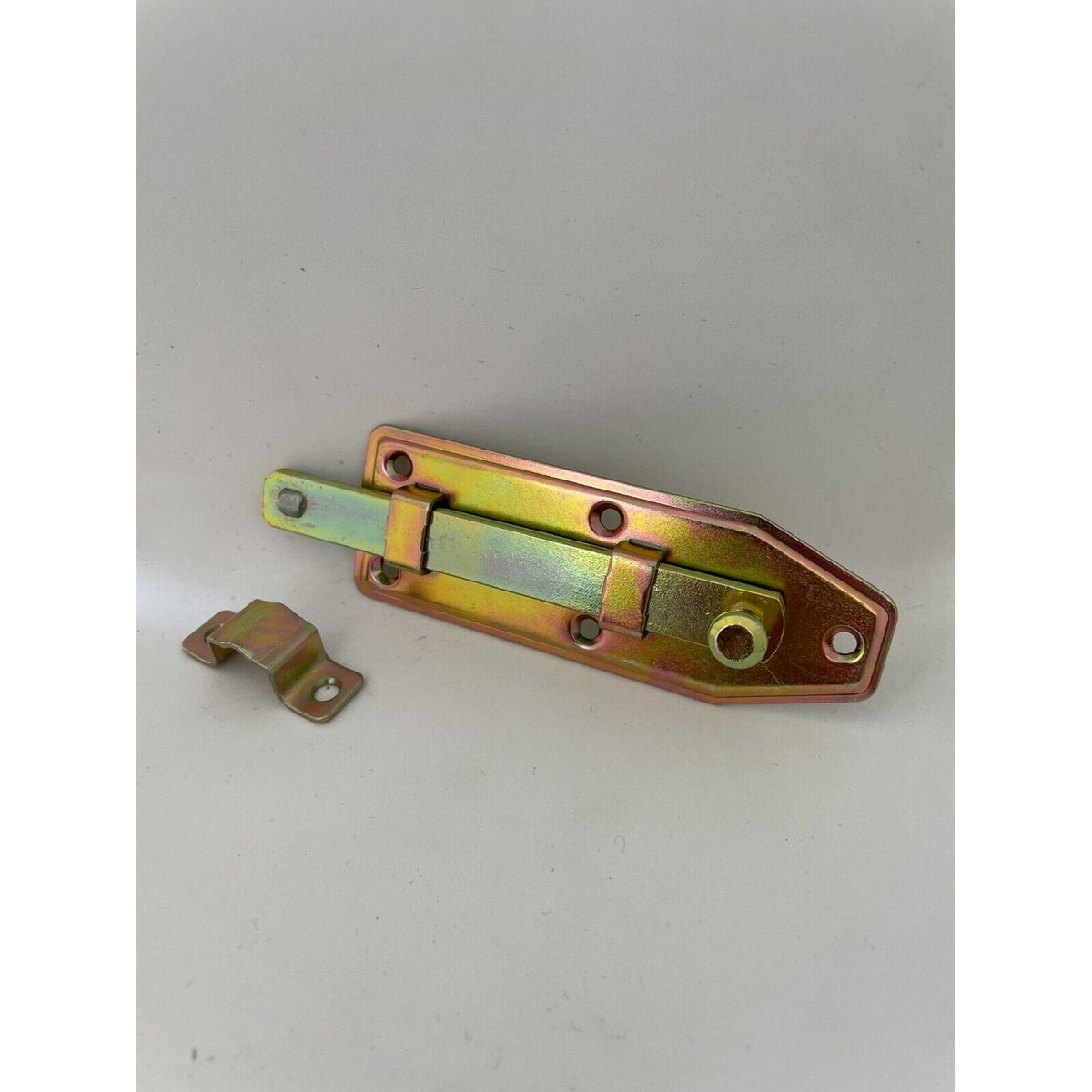 Schieberiegel, 110 × 35 mm, Flachbolzen 13 × 3 mm, Stahl gelb verzinkt (1C60-03) – Ansicht 4