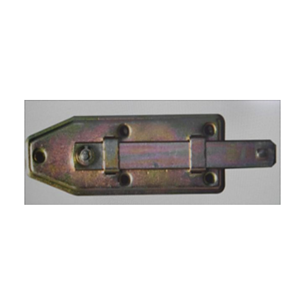 Schieberiegel, 110 × 35 mm, Flachbolzen 13 × 3 mm, Stahl gelb verzinkt (1C60-03) – Ansicht 5